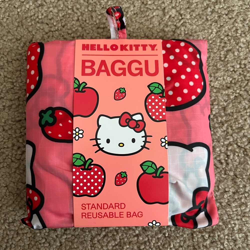 NWT, Baggu Hello Kitty Standard Reusable Bag